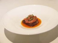 Lingua abrustolita gamberi rossi e puré di mandarino4