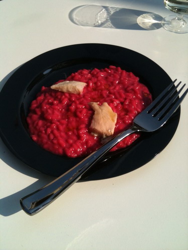 Risotto alla barbabietola - chef Peter Brunel
