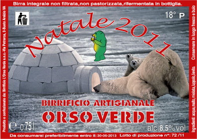 birra artigianale - birra di Natale - Birrificio Orso Verde