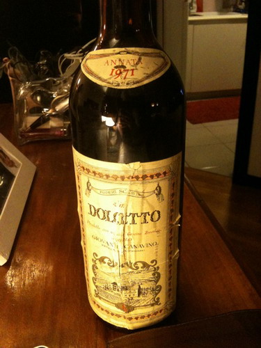 Degustazione vini - Dolcetto Giovanni Scanavino 1971