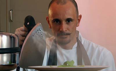 Cucina al vapore da stiro di Enrico Crippa (video ricette cdi cucina creativa)