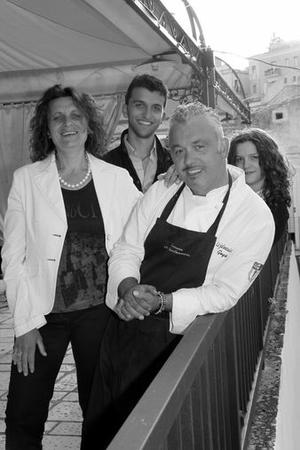 Gegè Mangano e famiglia
