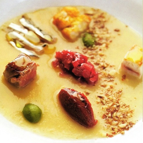 Zuppa di tarallo di Agerola con varietà di pesce azzurro - Piatti: Zuppa di tarallo